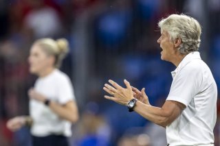 Pia Sundhage a apprécié l'état d'esprit de ses joueuses malgré la défaite. KEYSTONE/MICHAEL BUHOLZER